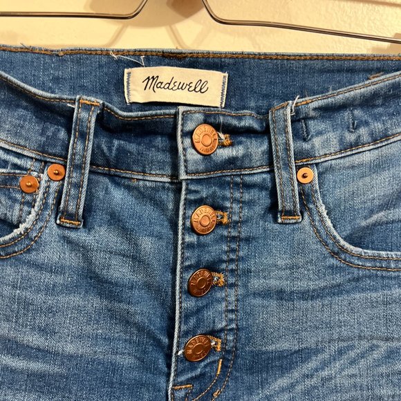 Madewell Cali Demi-Boot Jeans in Bronson Wash: Button-Front Edition Size 25. EUC - Picture 7 of 14